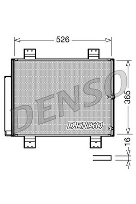Condensatore, climatizzatore DENSO DCN35002