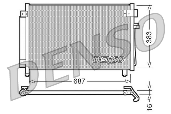 Condensatore, climatizzatore DENSO DCN36002