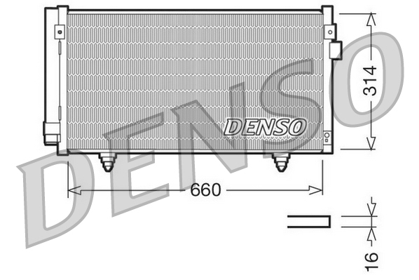 Condensatore, climatizzatore DENSO DCN36003