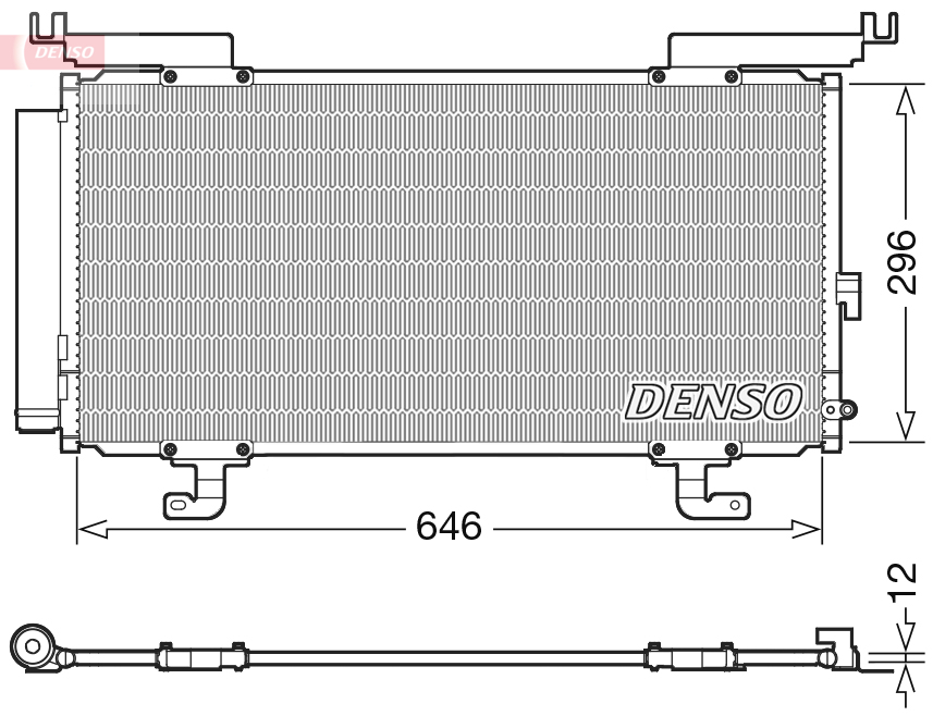 Condensatore, climatizzatore DENSO DCN36004