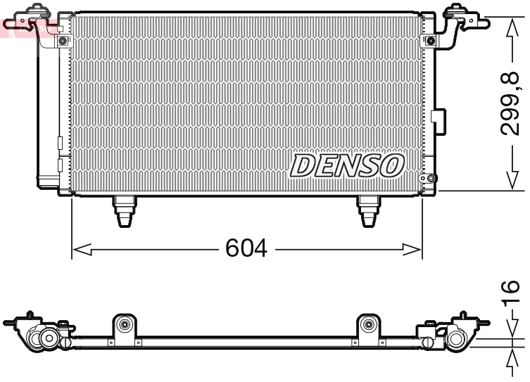 Condensatore, climatizzatore DENSO DCN36005