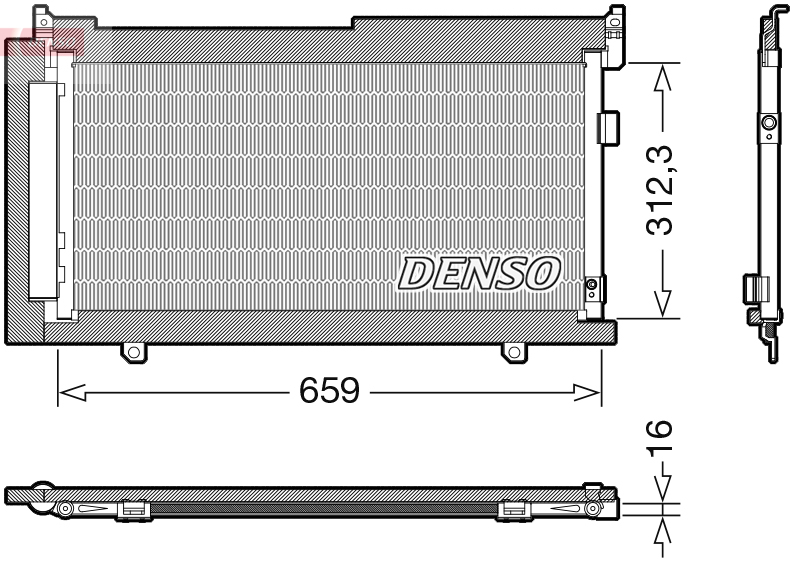 Condensatore, climatizzatore DENSO DCN36006