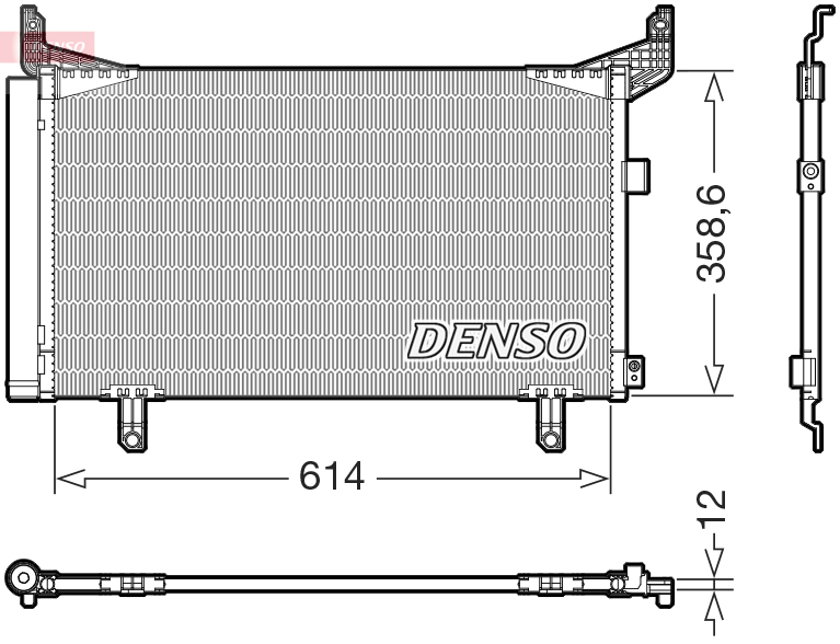 Condensatore, climatizzatore DENSO DCN36007