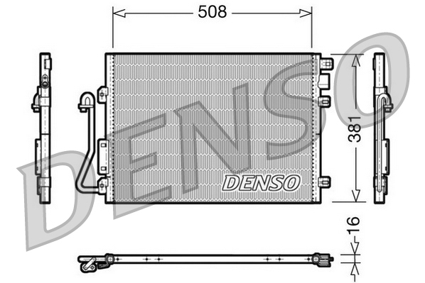 Condensatore, climatizzatore DENSO DCN37001