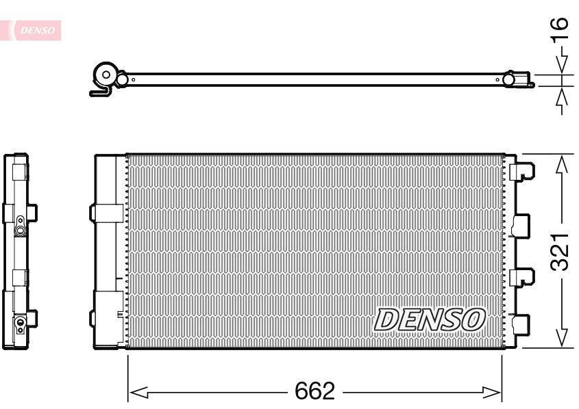 Condensatore, climatizzatore DENSO DCN37003