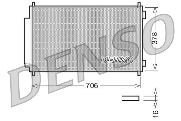 Condensatore, climatizzatore DENSO DCN40002