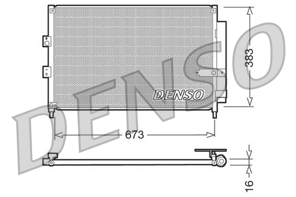 Condensatore, climatizzatore DENSO DCN40003