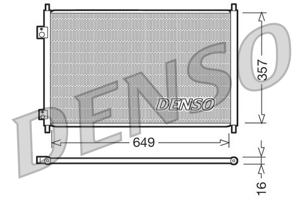 Condensatore, climatizzatore DENSO DCN40008
