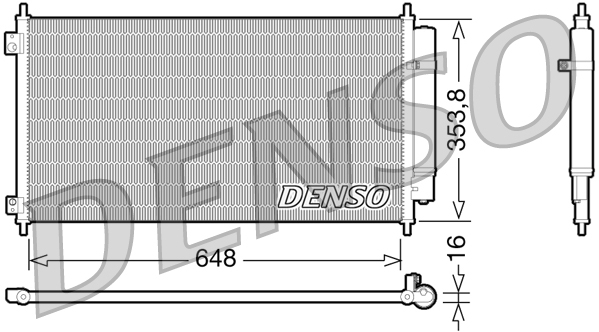 Condensatore, climatizzatore DENSO DCN40010