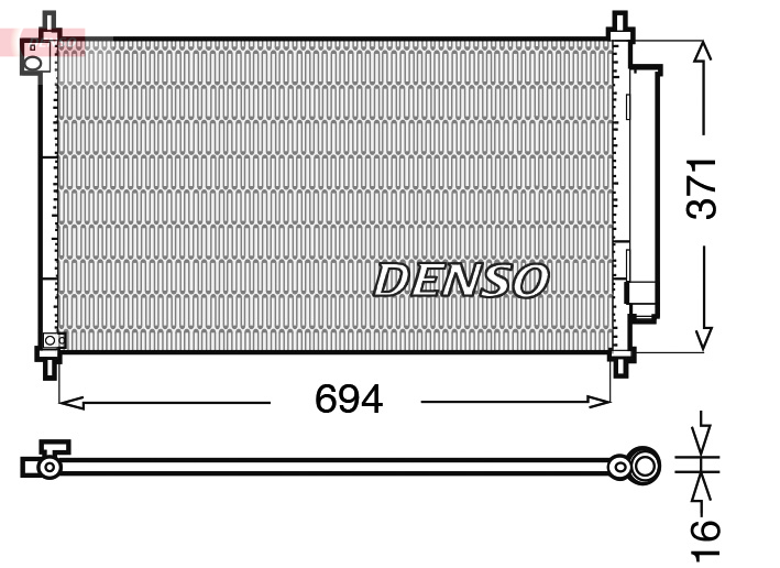 Condensatore, climatizzatore DENSO DCN40012