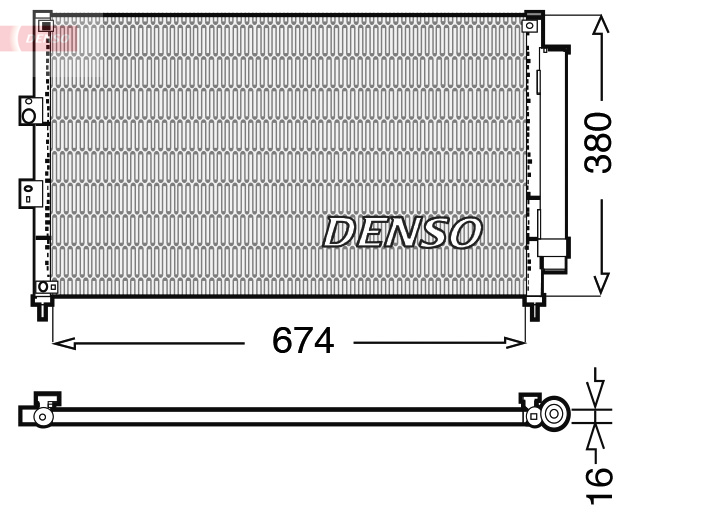 Condensatore, climatizzatore DENSO DCN40014