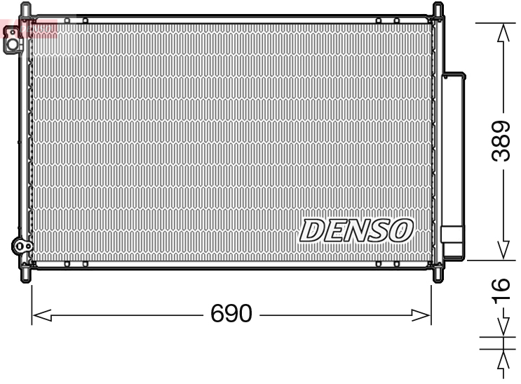 Condensatore, climatizzatore DENSO DCN40016