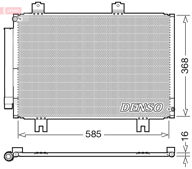 Condensatore, climatizzatore DENSO DCN40020