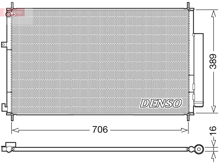 Condensatore, climatizzatore DENSO DCN40024
