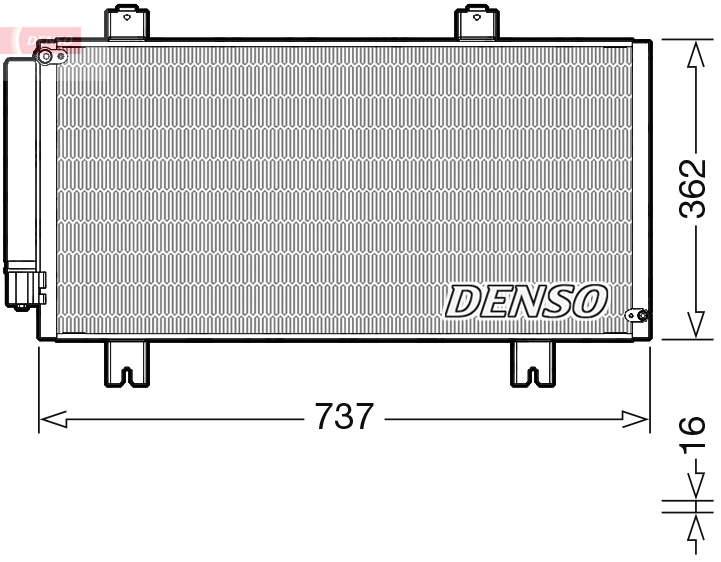 Condensatore, climatizzatore DENSO DCN40029
