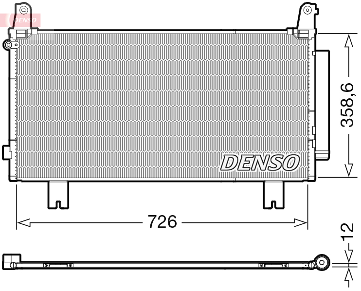Condensatore, climatizzatore DENSO DCN40032