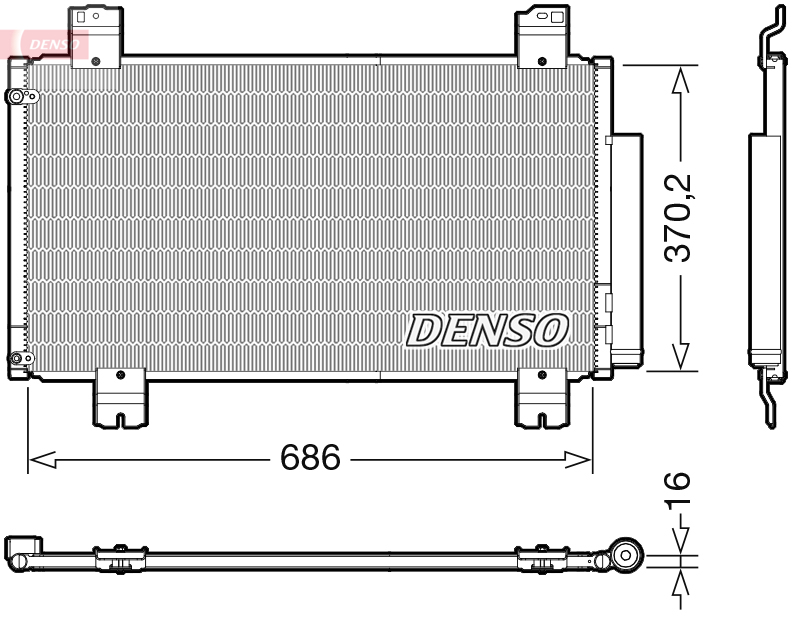 Condensatore, climatizzatore DENSO DCN40033