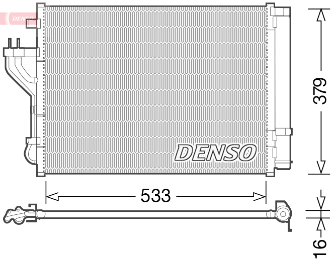 Condensatore, climatizzatore DENSO DCN41004