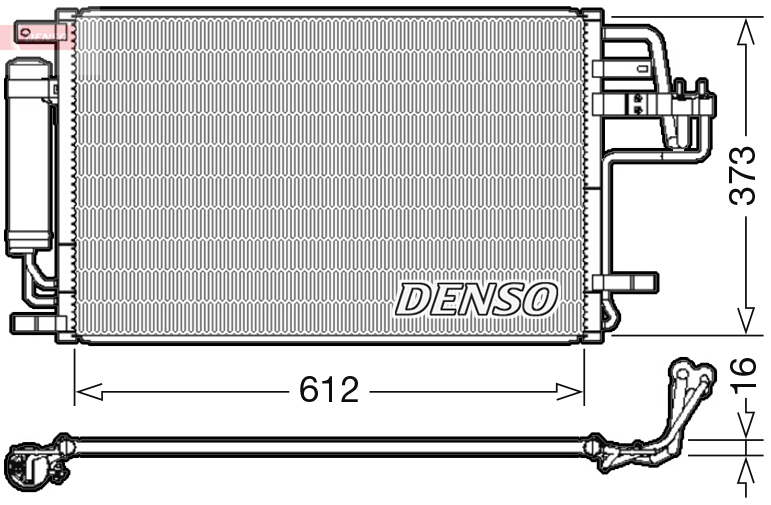 Condensatore, climatizzatore DENSO DCN41007