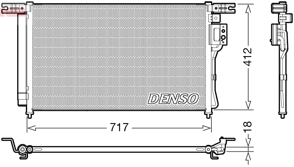 Condensatore, climatizzatore DENSO DCN41008