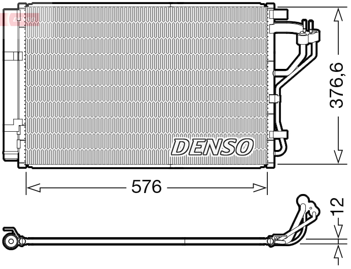Condensatore, climatizzatore DENSO DCN41010