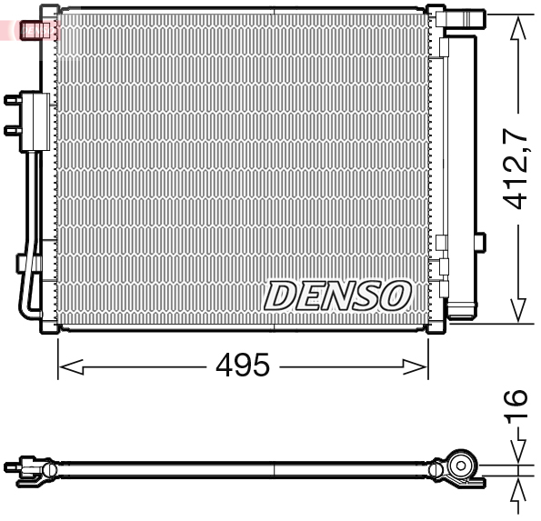 Condensatore, climatizzatore DENSO DCN41012