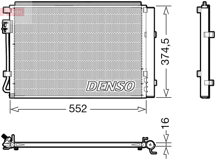 Condensatore, climatizzatore DENSO DCN41017