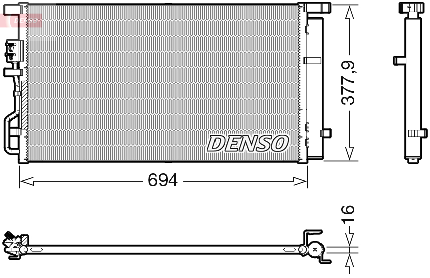 Condensatore, climatizzatore DENSO DCN41019
