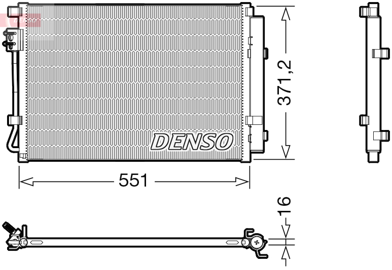 Condensatore, climatizzatore DENSO DCN41022