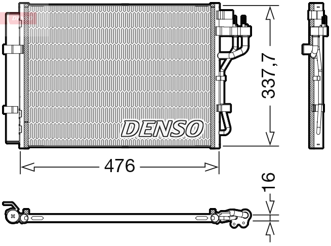 Condensatore, climatizzatore DENSO DCN41023