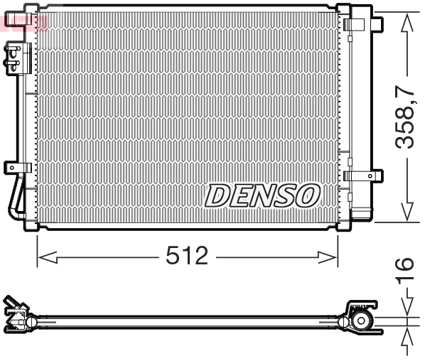 Condensatore, climatizzatore DENSO DCN41031