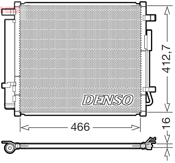 Condensatore, climatizzatore DENSO DCN41033