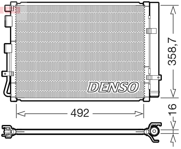 Condensatore, climatizzatore DENSO DCN41035