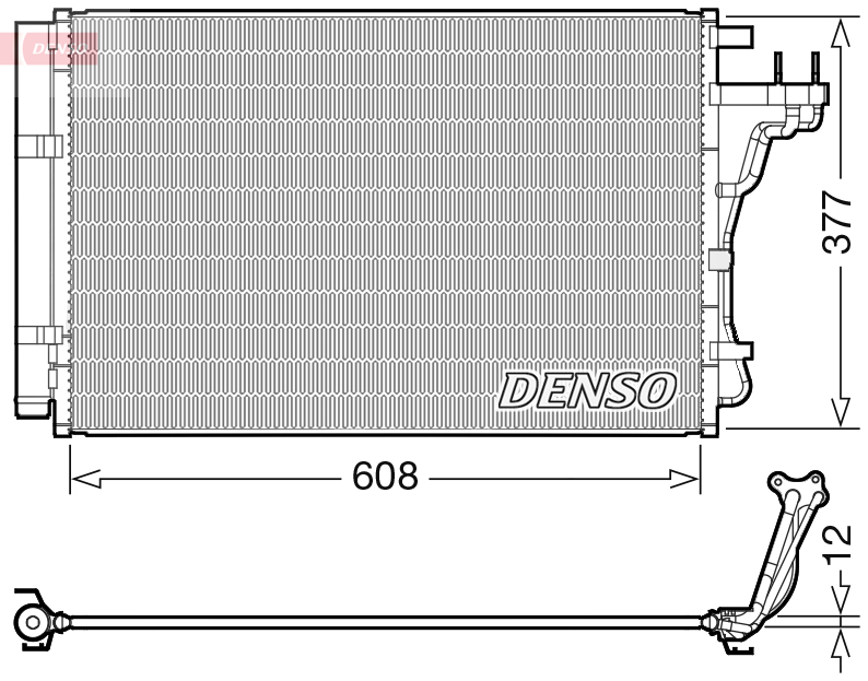 Condensatore, climatizzatore DENSO DCN43004