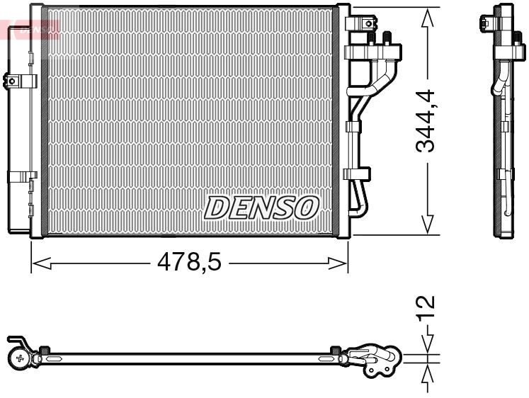 Condensatore, climatizzatore DENSO DCN43006