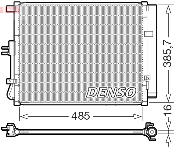Condensatore, climatizzatore DENSO DCN43007