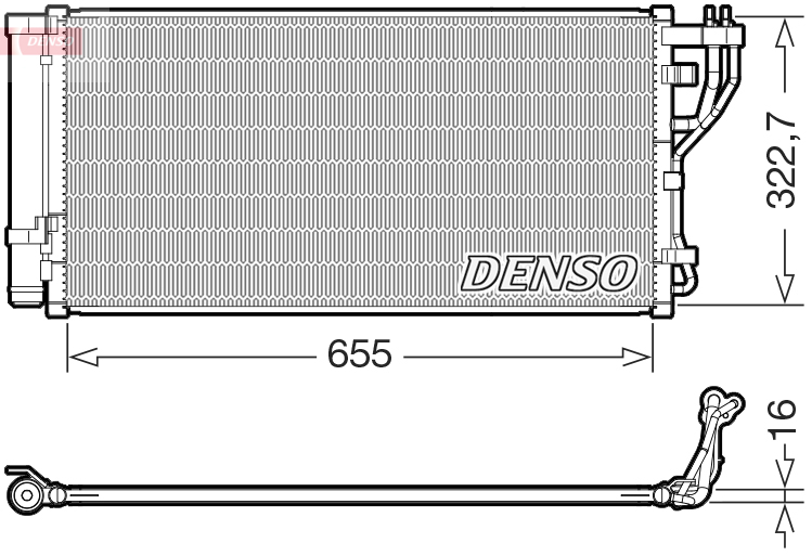 Condensatore, climatizzatore DENSO DCN43011