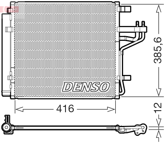 Condensatore, climatizzatore DENSO DCN43012