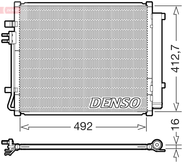 Condensatore, climatizzatore DENSO DCN43015