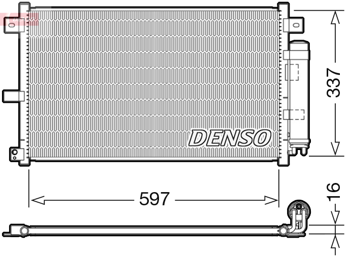 Condensatore, climatizzatore DENSO DCN44001
