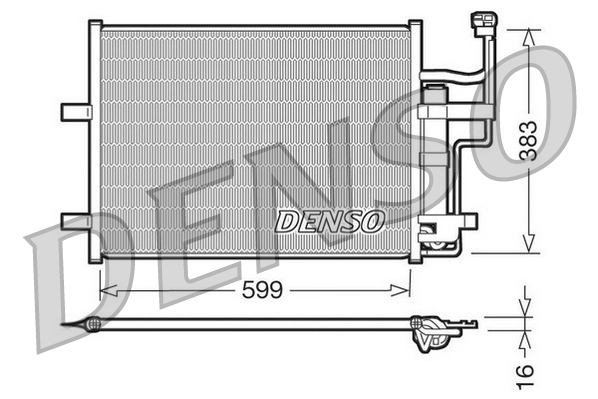 Condensatore, climatizzatore DENSO DCN44003
