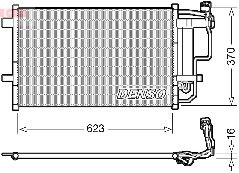Condensatore, climatizzatore DENSO DCN44007