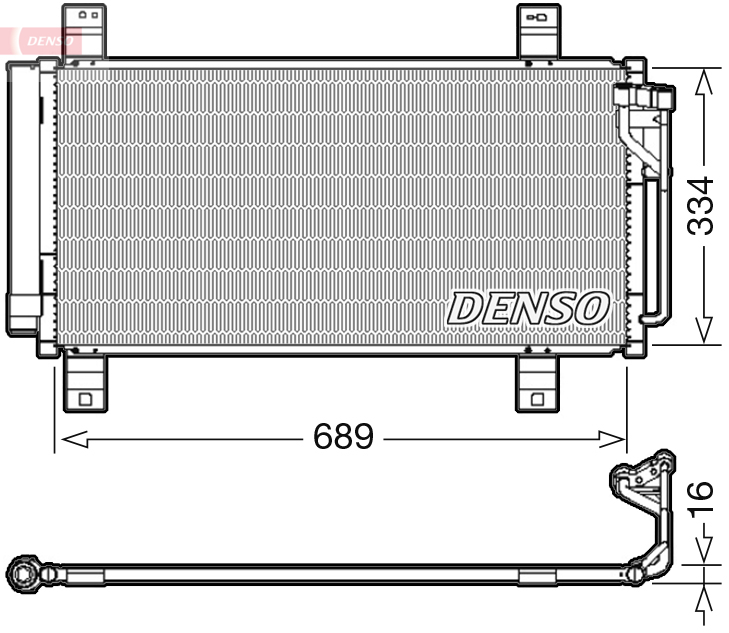 Condensatore, climatizzatore DENSO DCN44008