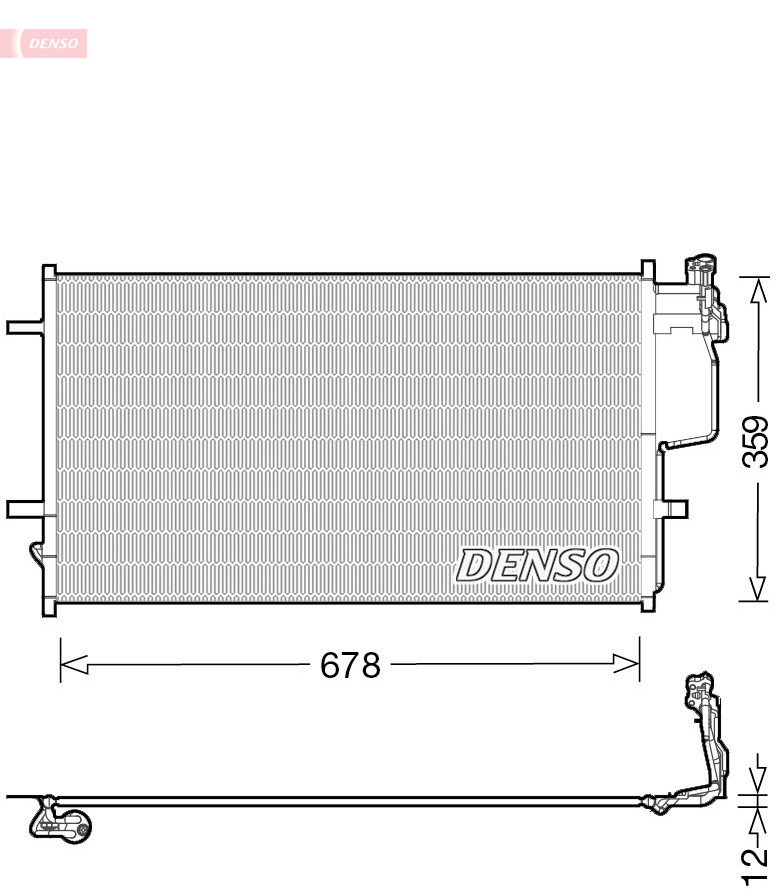 Condensatore, climatizzatore DENSO DCN44010