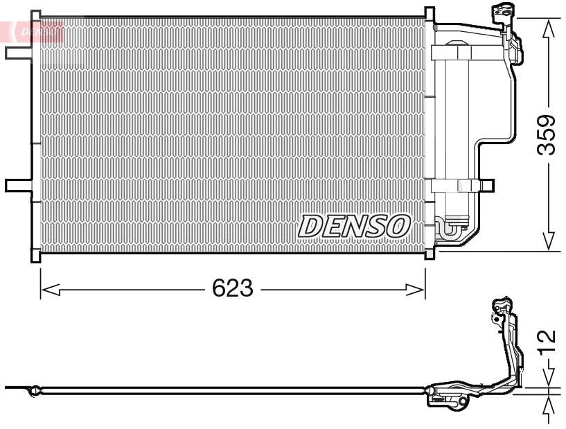 Condensatore, climatizzatore DENSO DCN44011