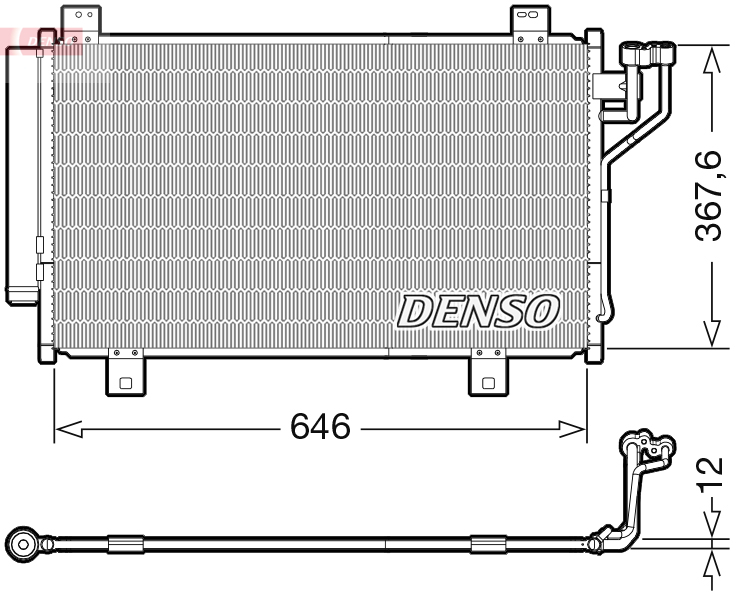 Condensatore, climatizzatore DENSO DCN44012