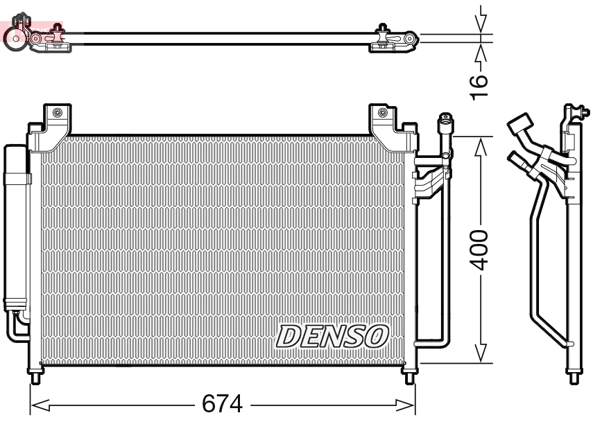 Condensatore, climatizzatore DENSO DCN44013