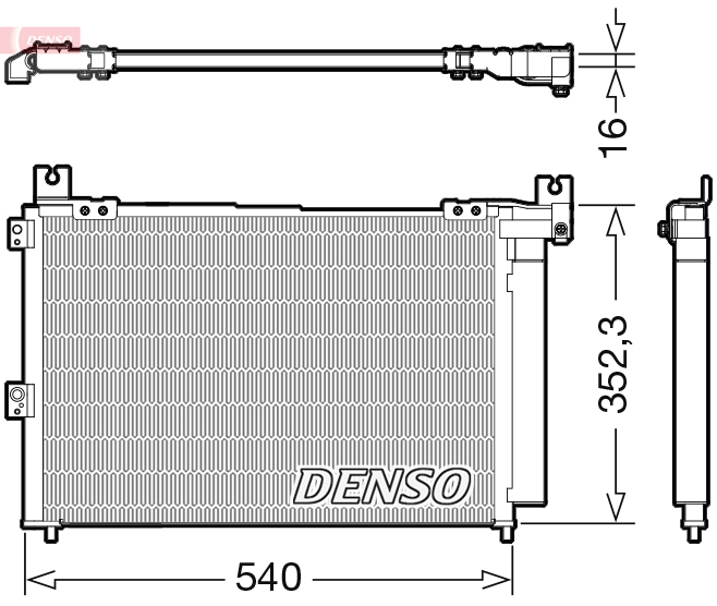 Condensatore, climatizzatore DENSO DCN44014
