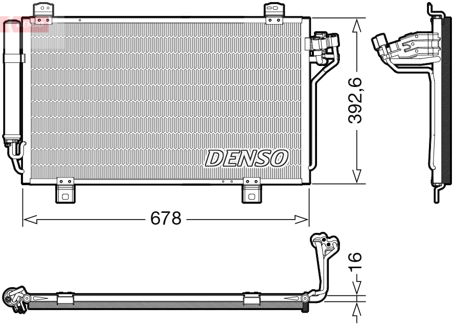 Condensatore, climatizzatore DENSO DCN44015