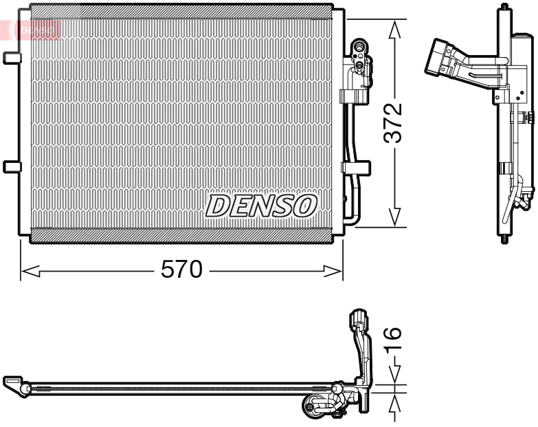 Condensatore, climatizzatore DENSO DCN44016